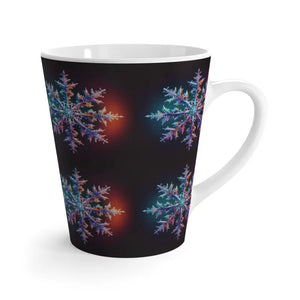 Snowflake 12oz Latte Mug - Winter Magic Coffee Ritual - Dipaliz - Mugs