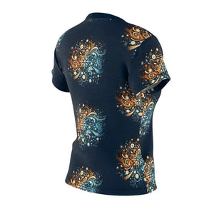 T-shirts - Snowflake Pattern Cut and Sew Polyester Tee - Dipaliz