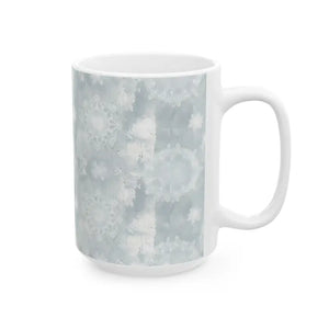 Snowflake Pattern Ceramic Mug - Winter Holiday Coffee Cup - Dipaliz - Mugs