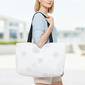 Snowflake Weekender Tote - Lightweight Winter Travel - Dipaliz - Luggage & Bags