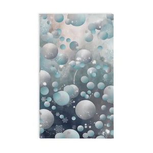 Snowflakes Abstract Hand Towel - Bathroom Decor Art - Dipaliz - White Base / 28’’ × 16’’ - Bath Towels