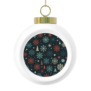 Snowflake Christmas Ball Ornaments – Glass - Dipaliz - Holiday