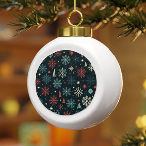 Snowflake Christmas Ball Ornaments – Glass - Dipaliz - Holiday