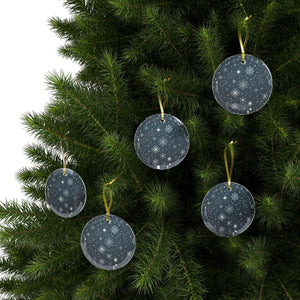 Dazzling Glass Ornaments – Gold Ribbon - Dipaliz - Holiday
