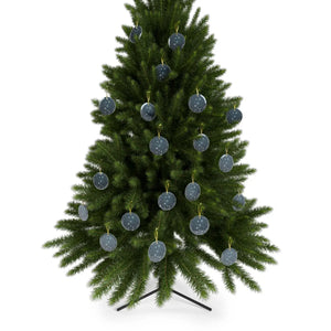 Dazzling Glass Ornaments – Gold Ribbon - Dipaliz - Holiday