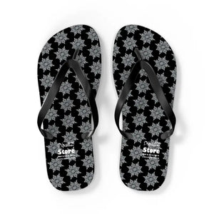 Snowflakes Flip Flops Summer Comfort Style Women - Dipaliz - l / Black Sole - Slippers