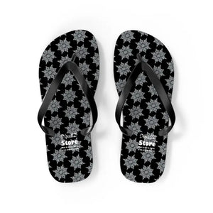Snowflakes Flip Flops Summer Comfort Style Women - Dipaliz - m / Black Sole - Slippers