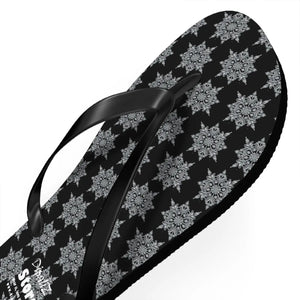 Cushioned Snowflakes Flip Flops - Summer Style - Dipaliz - Slippers