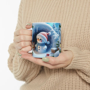 Cozy Snowman Ceramic Mug - Winter Mornings - Dipaliz - Mugs