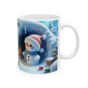 Cozy Snowman Ceramic Mug - Winter Mornings - Dipaliz - Mugs
