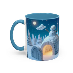 Whimsical Snowman Coffee Mug - Ceramic Gift - Dipaliz - Mugs