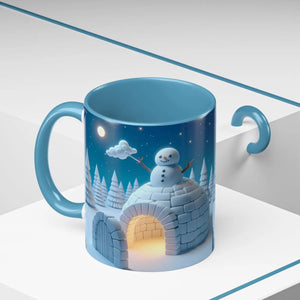 Whimsical Snowman Coffee Mug - Ceramic Gift - Dipaliz - Mugs