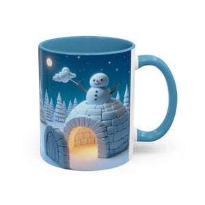 Whimsical Snowman Coffee Mug - Ceramic Gift - Dipaliz - Mugs