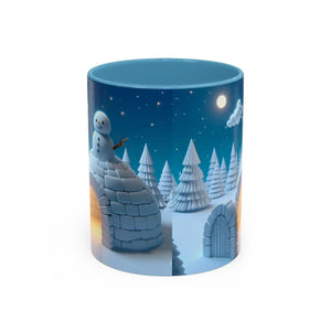 Whimsical Snowman Coffee Mug - Ceramic Gift - Dipaliz - Mugs