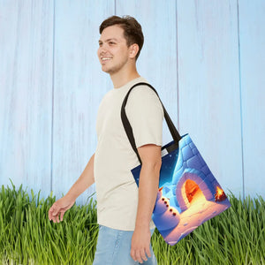 Snowman Tote Bag - Chill Winter Vibes - Dipaliz - Shopping Totes