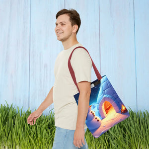 Snowman Tote Bag - Chill Winter Vibes - Dipaliz - Shopping Totes