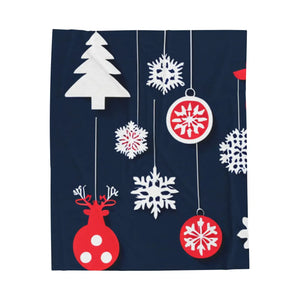 Custom Rudolf Reindeer Velveteen Plush Blanket - Dipaliz - Blankets