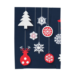 Custom Rudolf Reindeer Velveteen Plush Blanket - Dipaliz - Blankets