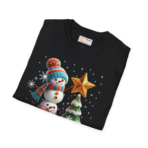 Cozy Snowman Tee - Soft Cotton Winter Shirt - Dipaliz - T-shirts - s