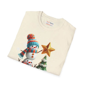 Cozy Snowman Tee - Soft Cotton Winter Shirt - Dipaliz - T-shirts - s