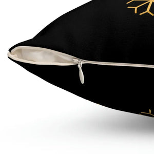 Let it Snow Polyester Square Pillow - Winter Chic Decor - Dipaliz - Throw Pillows