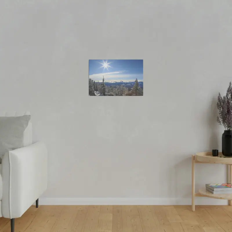 Transform your Space: Snowy Wonderland Matte Canvas Art