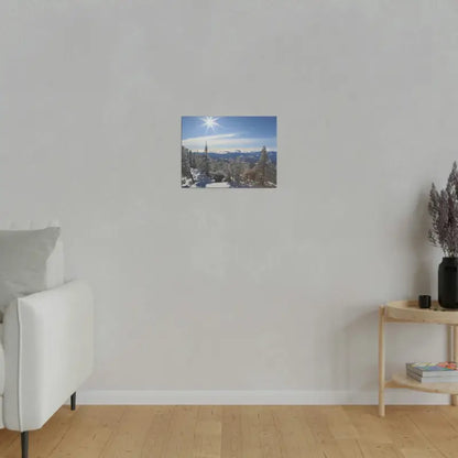 Transform your Space: Snowy Wonderland Matte Canvas Art