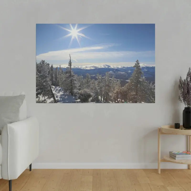 Transform your Space: Snowy Wonderland Matte Canvas Art