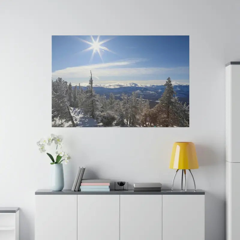 Transform your Space: Snowy Wonderland Matte Canvas Art