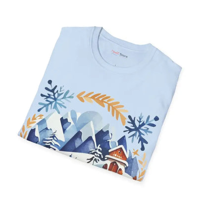 Unisex Softstyle T-shirt: Embrace Snowy Winterland Style - T-shirt