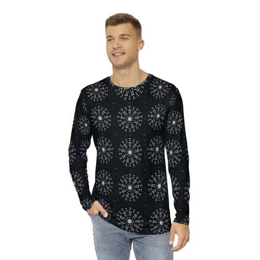 Unlock Comfort: Dipaliz Men’s Long Sleeve Aop Shirt - Xs T- Shirts