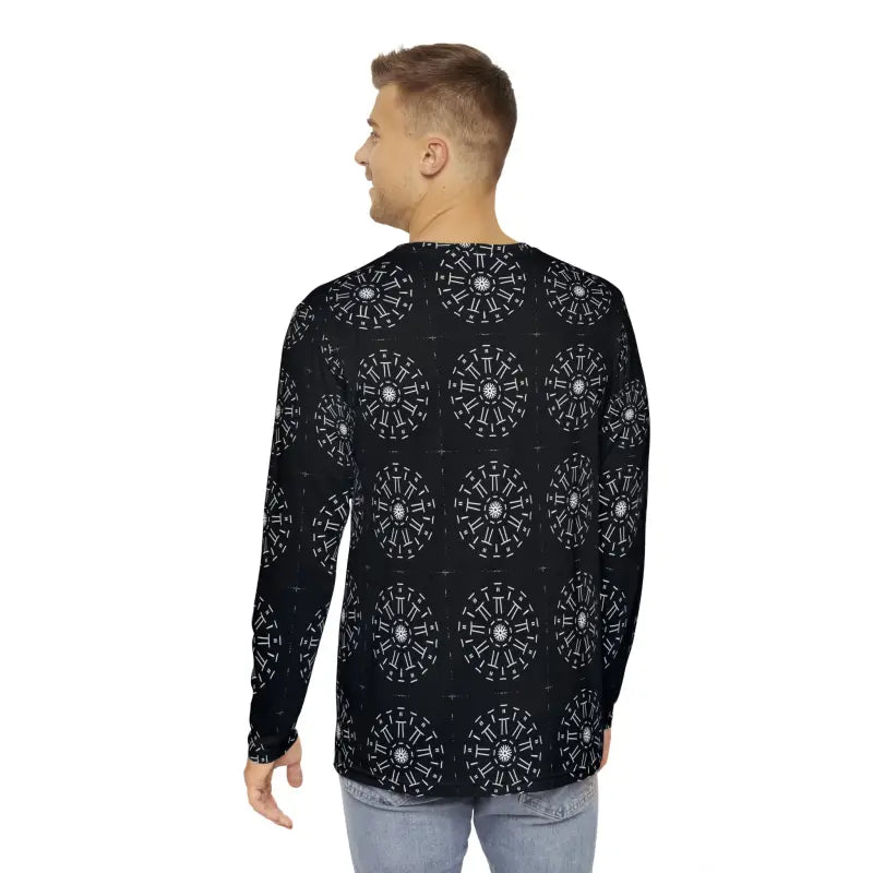 Unlock Comfort: Dipaliz Men’s Long Sleeve Aop Shirt - T- Shirts