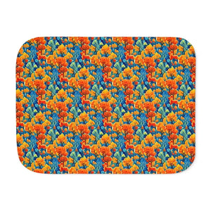 Autumn Trees Pattern Blanket - Cozy Fall Bedding - Dipaliz - Blankets