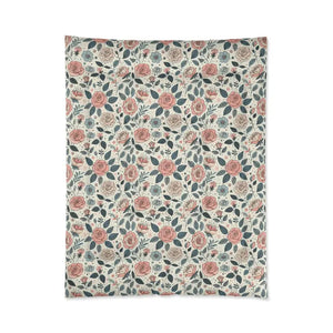 Pastel Rose Comforter - Dreamy Trendy Elegance - Dipaliz - Quilts & Comforters