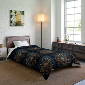 Mandal Geometric Pattern Comforter - Cozy Luxury Bedding - Dipaliz - 68’’ × 92’’ - Quilts & Comforters