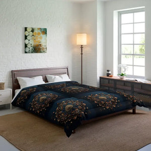 Mandal Geometric Pattern Comforter - Cozy Luxury Bedding - Dipaliz - 88’’ × - Quilts & Comforters