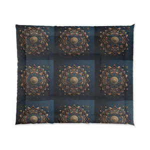Mandal Geometric Pattern Comforter - Cozy Luxury Bedding - Dipaliz - Quilts & Comforters