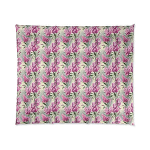 Pink Flowers Pattern Comforter Soft Cozy Bedding - Dipaliz - Quilts & Comforters
