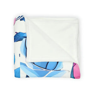 Soft Polyester Blanket Blue Roses Ultra Cozy Chic - Dipaliz - Blankets