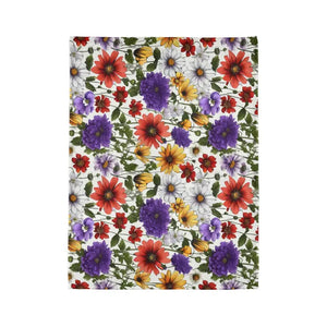 Soft Polyester Blanket - Wildflowers Pattern Comfort - Dipaliz - Blankets