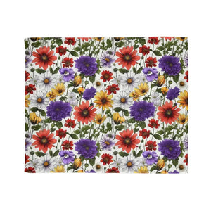 Soft Polyester Blanket - Wildflowers Pattern Comfort - Dipaliz - Blankets