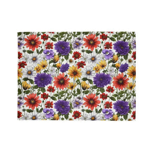 Soft Polyester Blanket - Wildflowers Pattern Comfort - Dipaliz - Blankets