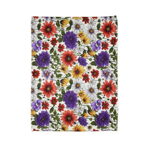 Soft Polyester Blanket - Wildflowers Pattern Comfort - Dipaliz - Blankets