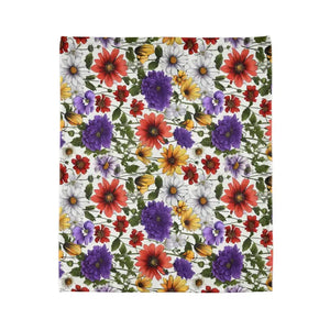 Soft Polyester Blanket - Wildflowers Pattern Comfort - Dipaliz - Blankets