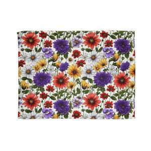 Soft Polyester Blanket - Wildflowers Pattern Comfort - Dipaliz - Blankets
