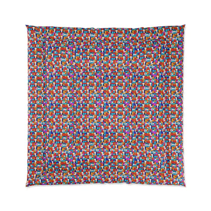 Snuggle in Style with our Colorful Abstract Comforter - 88’’ × Home Decor