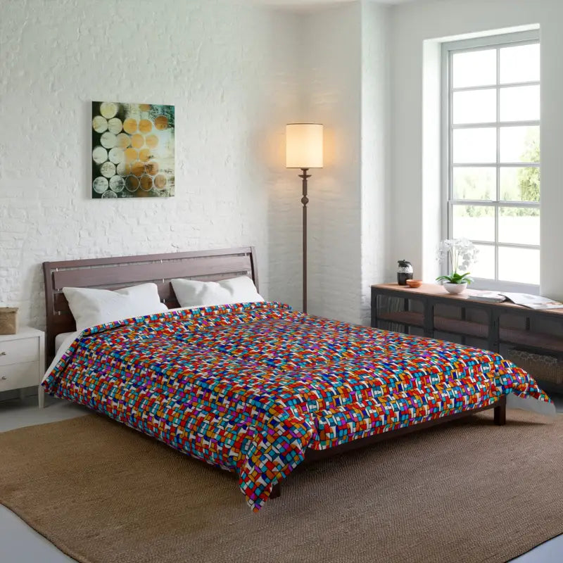 Snuggle in Style with our Colorful Abstract Comforter - Home Decor