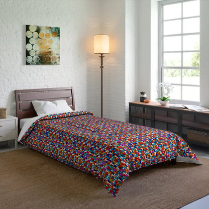 Snuggle in Style with our Colorful Abstract Comforter - Home Decor