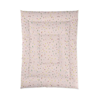 Snuggle in Style with Dipaliz Pink Confetti Comforter - 68’’ × 92’’ Home Decor