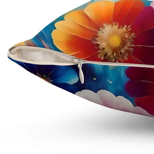 Vibrant Polyester Square Pillow - Bold Soft Home Decor - Dipaliz - Throw Pillows